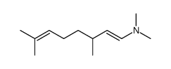 (E)-N,N,3,7-tetramethylocta-1,6-dien-1-amine结构式