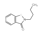 2-丁基-1,2-苯并异噻唑啉-3-酮结构式