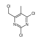 2,4-dichloro-6-(chloromethyl)-5-methylpyrimidine Structure