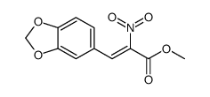 methyl 3-(1,3-benzodioxol-5-yl)-2-nitroprop-2-enoate结构式