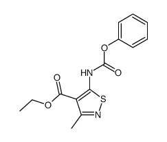 3-methyl-5-phenoxycarbonylamino-isothiazole-4-carboxylic acid ethyl ester结构式