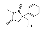 3-(hydroxymethyl)-1-methyl-3-phenylpyrrolidine-2,5-dione结构式