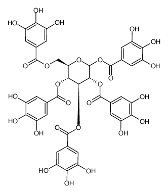 pentagalloylglucopyranose Structure