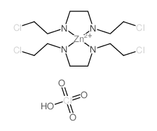 Zinc(2+), bis[N,N-bis(2-chloroethyl)-1,2-ethanediamine-N,N]-, diperchlorate Structure