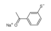 sodium 3-acetylbenzenethiolate Structure