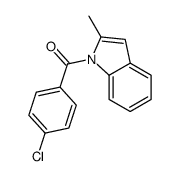 (4-chlorophenyl)-(2-methylindol-1-yl)methanone结构式