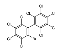 1-bromo-2,3,4,5-tetrachloro-6-(2,3,4,5,6-pentachlorophenyl)benzene结构式