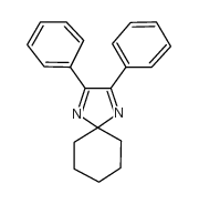2,3-二苯基-1,4-二氮杂螺[4.5]癸-1,3-二烯结构式