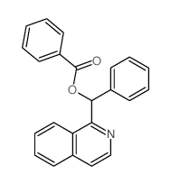 (isoquinolin-1-yl-phenyl-methyl) benzoate structure