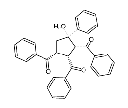 1-phenyl-2ξ.3r.4c-tribenzoyl-cyclopentanol-(1)结构式