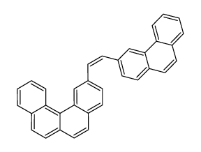 Benzo[c]phenanthrene, 2-[2-(3-phenanthrenyl)ethenyl]- (en) Structure