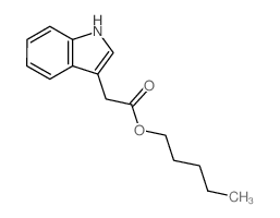 pentyl 2-(1H-indol-3-yl)acetate Structure