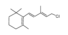 5-(2,6,6-trimethyl-cyclohex-1-enyl)-3-methyl-1-chloro-penta-2,4-diene结构式