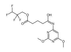 2,2,3,3-tetrafluoropropyl 5-[(2,6-dimethoxypyrimidin-4-yl)amino]-5-oxopentanoate Structure