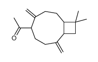 1-[10,10-dimethyl-2,6-bis(methylene)bicyclo[7.2.0]undec-5-yl]ethan-1-one结构式
