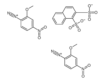 bis(2-methoxy-4-nitrobenzenediazonium) naphthalenedisulphonate Structure