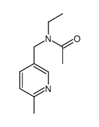 N-ethyl-N-[(6-methylpyridin-3-yl)methyl]acetamide结构式