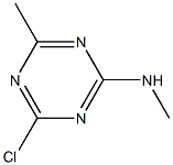 4-氯-N,6-二甲基-1,3,5-三嗪-2-胺结构式