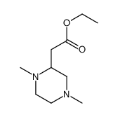 ethyl 2-(1,4-dimethylpiperazin-2-yl)acetate Structure