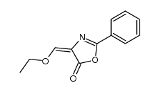 4-ethoxymethylene-2-phenyl-2-oxazolin-5-one Structure