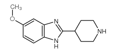 (9ci)-5-甲氧基-2-(4-哌啶基)-1H-苯并咪唑结构式