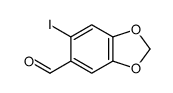 6-iodo-1,3-benzodioxole-5-carbaldehyde结构式