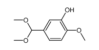 isovanilline dimethyl acetal Structure