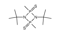 1,3-Di-tert-butyl-2,4-dimethyl-<1,3,2,4>diazadiphosphetidine-2,4-disulfide Structure