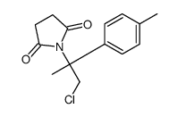 1-[1-chloro-2-(4-methylphenyl)propan-2-yl]pyrrolidine-2,5-dione Structure