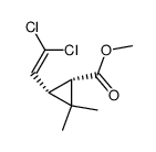 methyl 3-(2,2-dichloroethenyl)-2,2-dimethyl-cyclopropane-1-carboxylate结构式