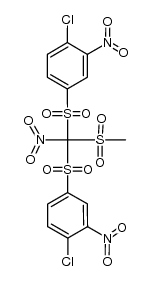 Methylsulfonyl-bis-(4-chlor-3-nitrophenylsulfonyl)-nitromethan Structure