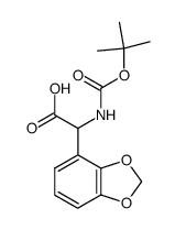 Benzo[1,3]dioxol-4-yl-tert-butoxycarbonylamino-acetic acid Structure