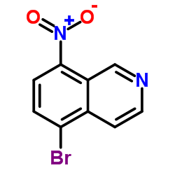 5-溴-8-硝基异喹啉结构式