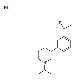 1-propan-2-yl-3-[3-(trifluoromethyl)phenyl]piperidine,hydrochloride结构式