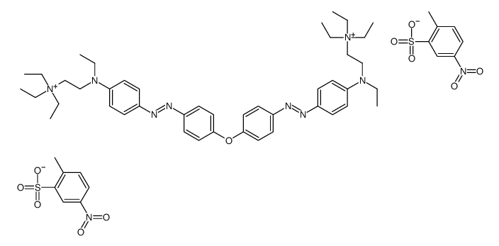 2,2'-[oxybis[p-phenyleneazo-p-phenylene(ethylimino)]]bis[tetraethylammonium] bis(4-nitrotoluene-2-sulphonate)结构式