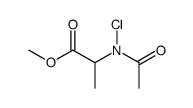 N-Acetyl-N-chlor-D,L-alaninmethylester结构式