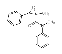 Oxiranecarboxamide,N,2-dimethyl-N,3-diphenyl-, trans- (9CI) Structure