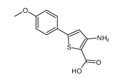 3-氨基-5-(4-甲氧基苯基)噻吩-2-羧酸结构式