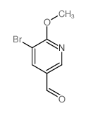 5-溴-6-甲氧基烟醛结构式
