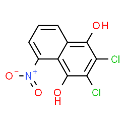 1,4-Naphthalenediol,2,3-dichloro-5-nitro- Structure