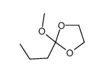 2-methoxy-2-propyl-1,3-dioxolane结构式