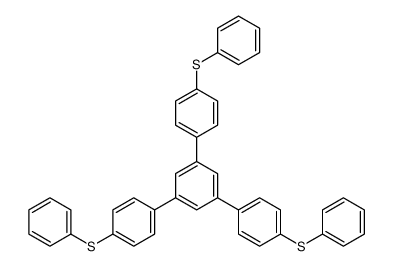 1,3,5-tris(4-phenylsulfanylphenyl)benzene结构式
