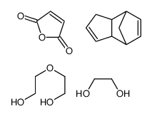 2,5-呋喃二酮与1,2-乙二醇、2,2’-氧双[乙醇]和3A,4,7,7A-四氢-4,7-亚甲基-1H-茚的聚合物结构式