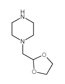 1-(1,3-二氧戊环-2-基甲基)哌嗪结构式