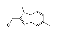 (9ci)-2-(氯甲基)-1,5-二甲基-1H-苯并咪唑结构式