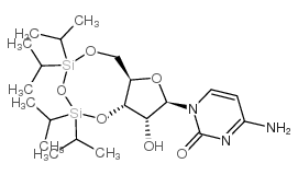 (+)-3',5'-O-(1,1,3,3-四异丙基-1,3-二硅氧烷)胞苷结构式