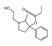 1-(2-Hydroxyethyl)-2-methyl-3-phenylpyrrolidin-3-ol 3-propionate结构式