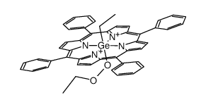 (tetraphenylporphyrin)(germanium(IV))(OOCH2CH3)(CH2CH3) Structure