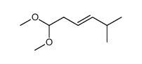 1,1-dimethoxy-5-methyl-3-hexene Structure