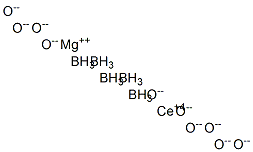 pentaboron cerium magnesium decaoxide Structure